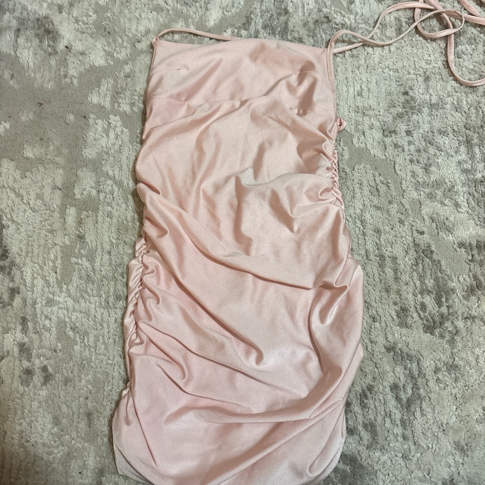 Lucy in the Sky Blush Satin Dress